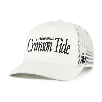 Unisex '47  Cream Alabama Crimson Tide Foundation Script Adjustable Trucker Hat
