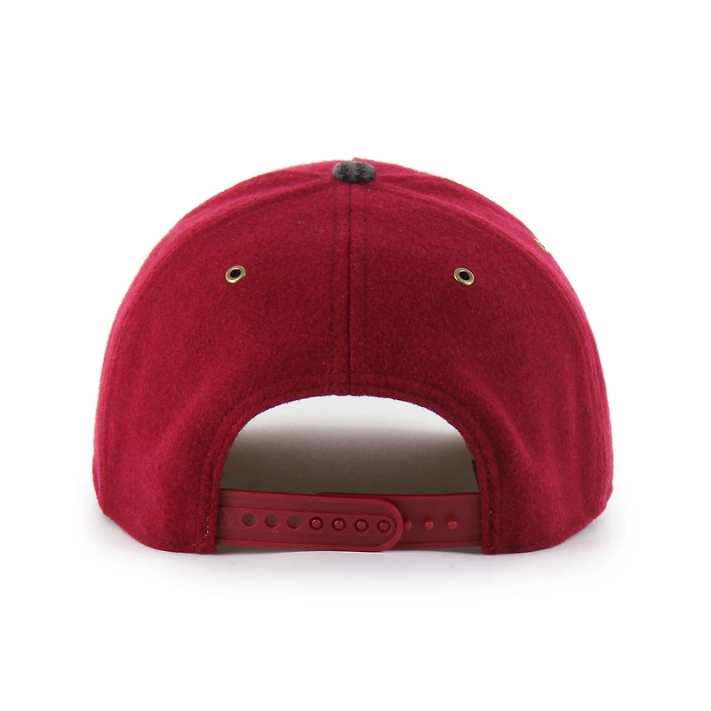 Unisex '47 Crimson Alabama Crimson Tide Windowpane Plaid Collection Hitch Adjustable Hat