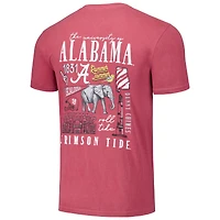 T-shirt unisexe avec affiche du campus hyper local Crimson Alabama Tide