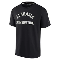 T-shirt unisexe Fanatics noir Alabama Crimson Tide Elements super doux à manches courtes