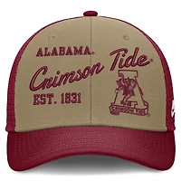 Casquette trucker unisexe Nike beige/cramoisi Alabama Crimson Tide Legacy Rise ajustable
