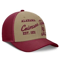 Unisex Nike  Beige/Crimson Alabama Crimson Tide Legacy Rise Trucker Adjustable Hat
