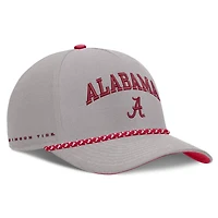 Casquette unisexe Nike grise Alabama Crimson Tide Primetime Rise Rope ajustable