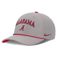 Casquette unisexe Nike grise Alabama Crimson Tide Primetime Rise Rope ajustable