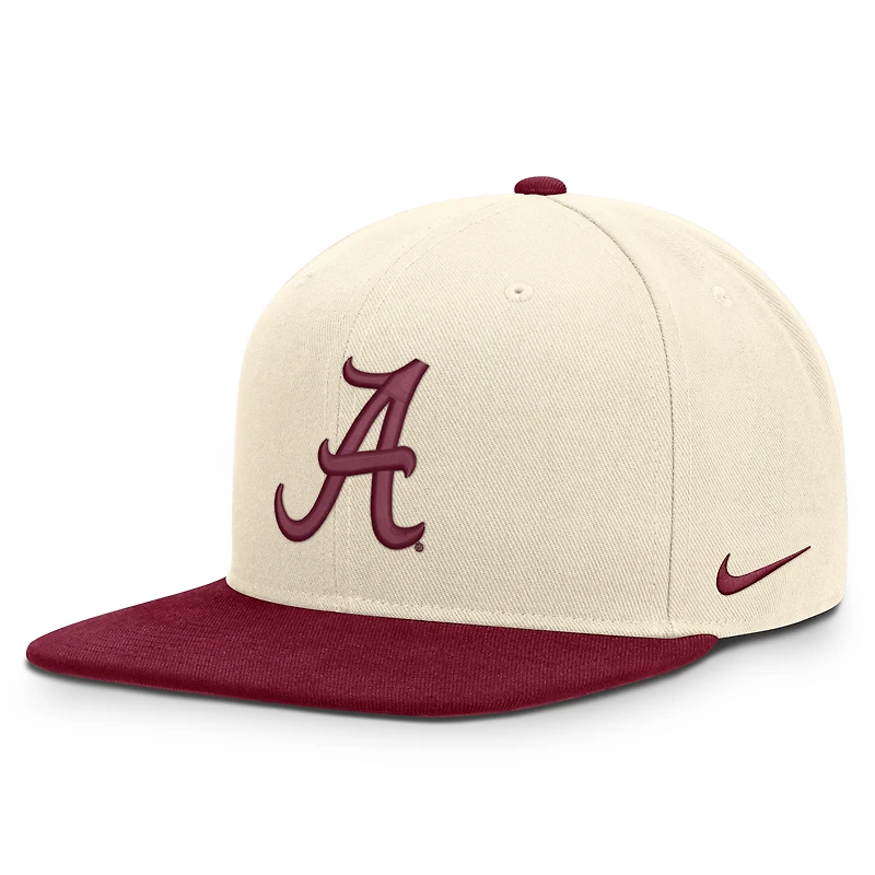 Unisex Nike  Natural/Crimson Alabama Crimson Tide Campus Prep Snapback Hat