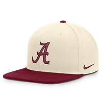 Unisex Nike  Natural/Crimson Alabama Crimson Tide Campus Prep Snapback Hat