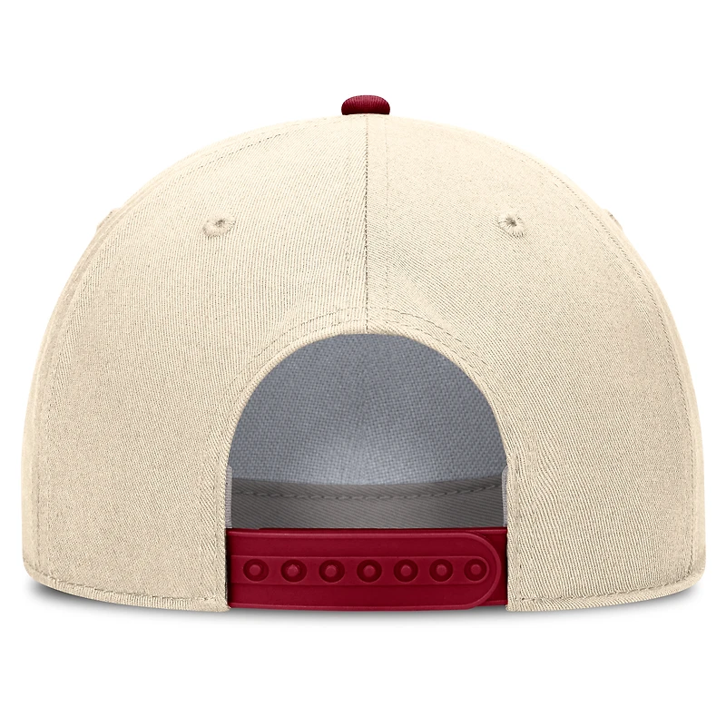 Unisex Nike Natural Alabama Crimson Tide 2026 Primetime Natural 5-Panel Rope 2-Tone Rise Hat