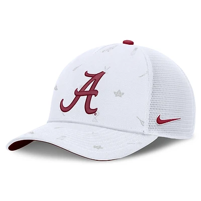 Casquette unisexe Nike blanche Alabama Crimson Tide Country Club Golfin' Rise Trucker ajustable