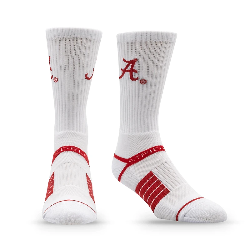 Chaussettes unisexes Strideline Alabama Crimson Tide Premium 70's Bedding Crew