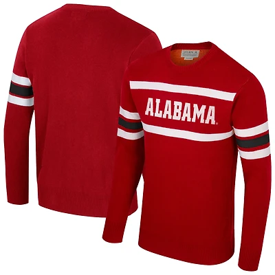 Pull-over vintage en tricot unisexe Uscape Apparel Crimson Alabama Tide Renew