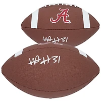 Ballon de football américain Nike réplique autographié par Will Anderson Jr., joueur de l'équipe Alabama Crimson Tide.
