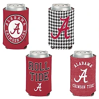 Ensemble de 4 refroidisseurs de canettes WinCraft Alabama Crimson Tide de 12 oz