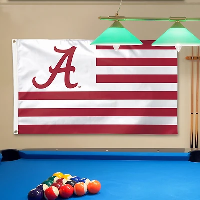 WinCraft Alabama Crimson Tide Deluxe Stars & Stripes Drapeau 3' x 5'