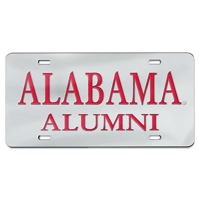 WinCraft Crimson Alabama Crimson Tide Alumni Plaque d'immatriculation en acrylique découpée au laser