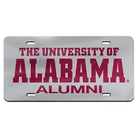 WinCraft Silver Alabama Crimson Tide Alumni Plaque d'immatriculation en acrylique découpée au laser