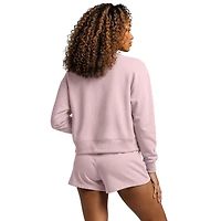 Women's Concepts Sport  Pink Alabama Crimson Tide Elevation Tri-Blend Long Sleeve Top & Short Set