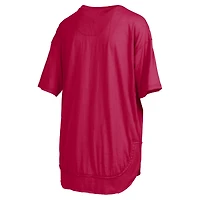 Women's Pressbox  Crimson Alabama Tide Poncho T-Shirt