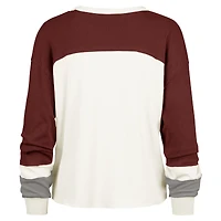 T-shirt à manches longues raglan double tête Alabama Crimson Tide '47 Cream pour femme