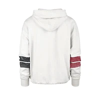 Women's '47 Cream Alabama Crimson Tide Harper Adjustable Cropped Pullover Hoodie