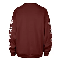 Women's '47 Crimson Alabama Tide Go Big Oversized Pullover Sweatshirt