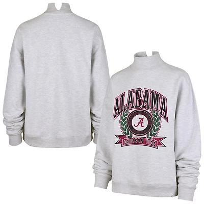 Sweat-shirt à col montant Laurel Arch gris Alabama Crimson Tide pour femme, modèle '47