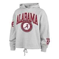 Sweat à capuche court manches longues '47 Heather Gray Alabama Crimson Tide High Hopes pour femme