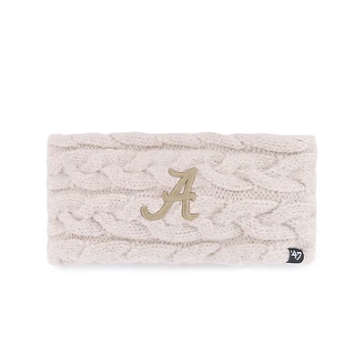 Women's '47  Natural Alabama Crimson Tide Core & Inline Latte Knit Headband