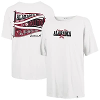 T-shirt Sadie pour femme, blanc, avec fanion Crimson Tide de l'Alabama, année 1947