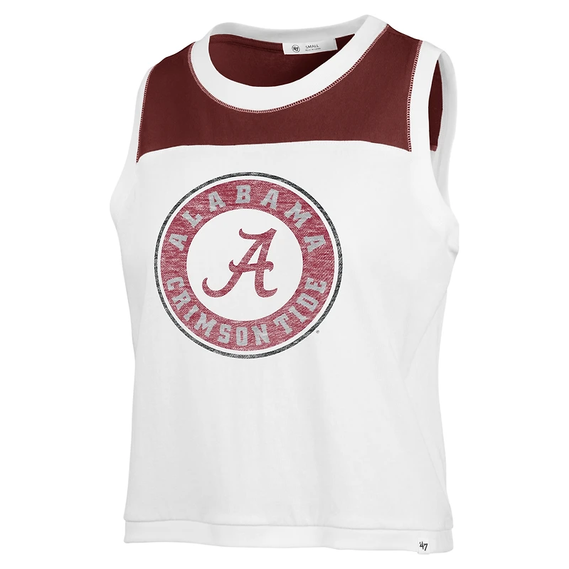 Débardeur '47 blanc Alabama Crimson Tide Premier Zoey pour femmes