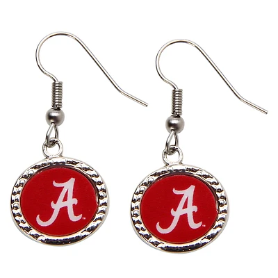 Boucles d'oreilles pendantes rondes Alabama Crimson Tide WinCraft pour femme