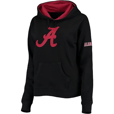 Women's Stadium Athletic Crimson Alabama Tide Big Logo Pullover Hoodie