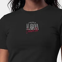 Women's Champion  Black Alabama Crimson Tide Athletic Soft-Touch Fitted T-Shirt