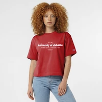 T-shirt à logo domicile Crimson Tide de l'Alabama, championne féminine