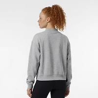 Women's Champion  Gray Alabama Crimson Tide Triumph Mock Neck Sweatshirt