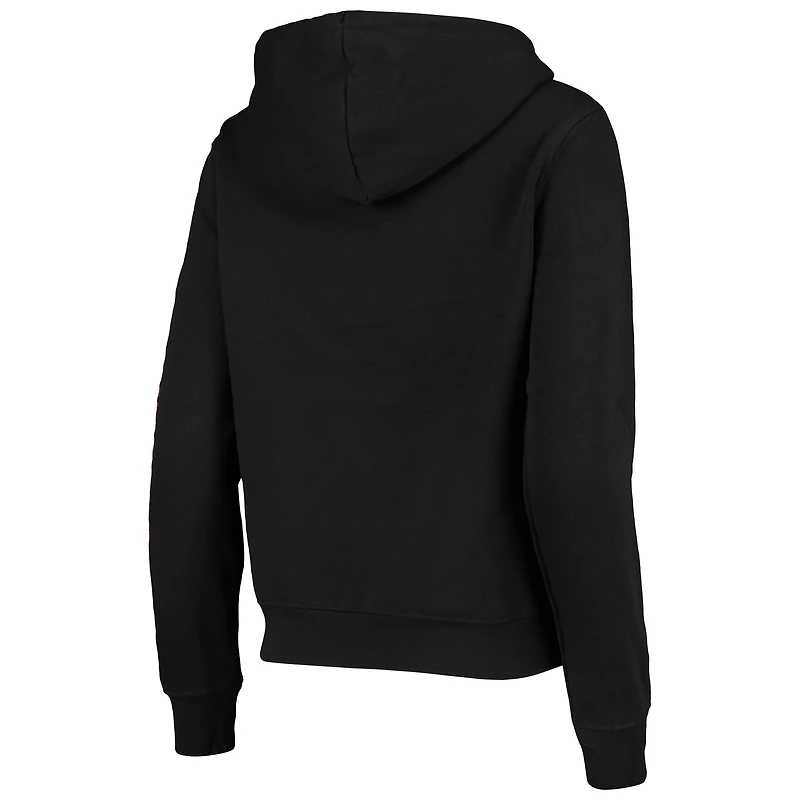 Women's Colosseum Black Alabama Crimson Tide Loud and Proud Pullover Hoodie