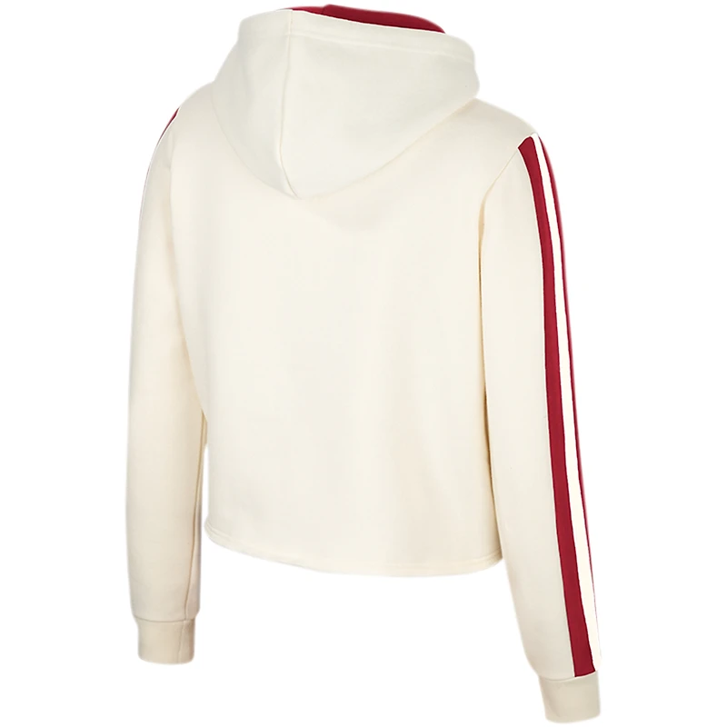 Sweat à capuche court Colosseum Cream Alabama Crimson Tide Perfect Date pour femmes