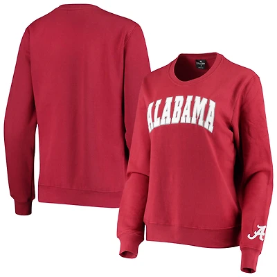 Women's Colosseum Crimson Alabama Tide Campanile Pullover Sweatshirt