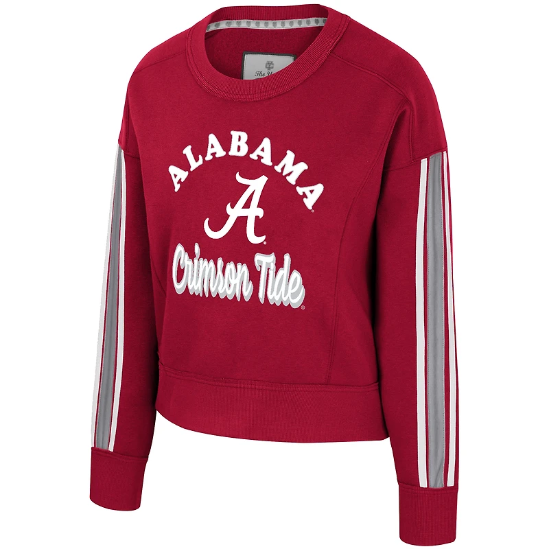 Women's Colosseum  Crimson Alabama Tide Honeymoon Sweatshirt