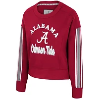 Women's Colosseum  Crimson Alabama Tide Honeymoon Sweatshirt