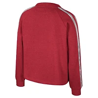 T-shirt à manches longues et col en V pour femme Colosseum Crimson Alabama Tide Treasures