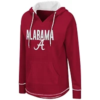 Women's Colosseum Crimson Alabama Tide Tunic Pullover Hoodie