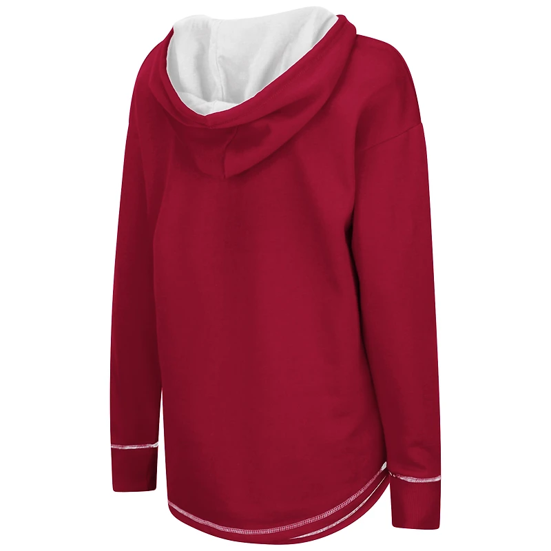 Women's Colosseum Crimson Alabama Tide Tunic Pullover Hoodie