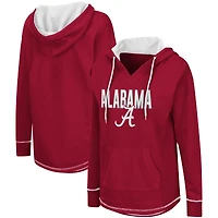 Sweat à capuche tunique Colosseum Crimson Alabama Tide pour femme