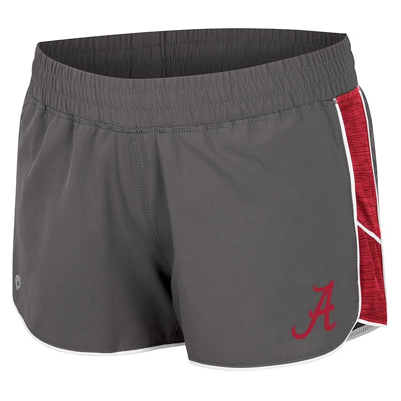 Colosseum Grey Alabama Crimson Tide Pull The Switch Short de course pour femme