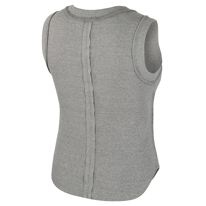 Débardeur côtelé pour femme Colosseum Heather Grey Alabama Crimson Tide Beach You