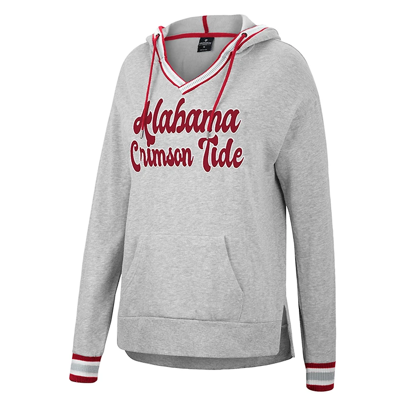 Sweat à capuche Colosseum gris chiné Alabama Crimson Tide Andy pour femme