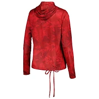 Women's Columbia  Crimson Alabama Tide Summerdry Printed Long Sleeve Hoodie T-Shirt