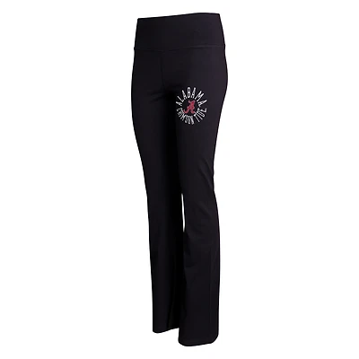 Legging évasé Tri-Blend Concepts Sport Alabama Crimson Tide Enclave noir pour femme