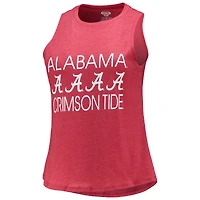 Ensemble de nuit pour femme Concepts Sport Charcoal/Crimson Alabama Crimson Tide avec débardeur et pantalon