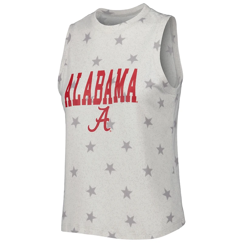 Concepts Sport Cream Alabama Crimson Tide Agenda Stars Ensemble de nuit avec débardeur et short